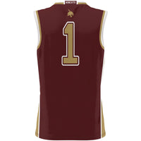 Texas State Bobcats Basketball Jersey, Maroon Sportswear Jersey Shirt, Sleeveless Athletic Tank Jersey, Casual Gift for Men, Style 201001052