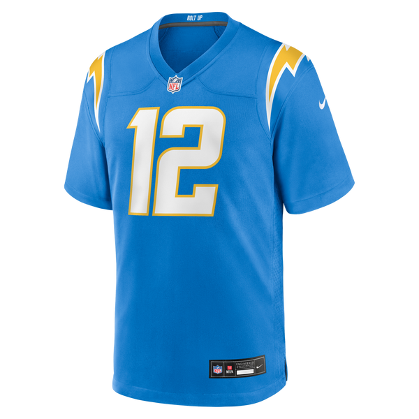 Los Angeles Chargers Derius Davis Powder Blue Team Game Jersey