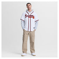 Mauricio Dubón Atlanta Braves Baseball Jersey, White Sportswear Jersey Shirt, Lightweight Breathable Athletic Jersey, Casual Gift for Men