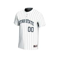 Utah State Aggies Softball Jersey, White Fashion Sportswear Jersey Shirt, Lightweight Breathable Athletic Jersey, Casual Gift for Men