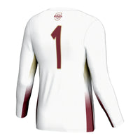 Charleston Cougars Volleyball Jersey, White Lightweight Sportswear Jersey Shirt, Lightweight Breathable Athletic Jersey, Casual Gift for Men