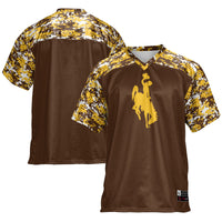 Brown Wyoming Football Jersey, Football Sportswear Jersey Shirt, Lightweight Breathable Athletic Jersey, Casual Gift for Men
