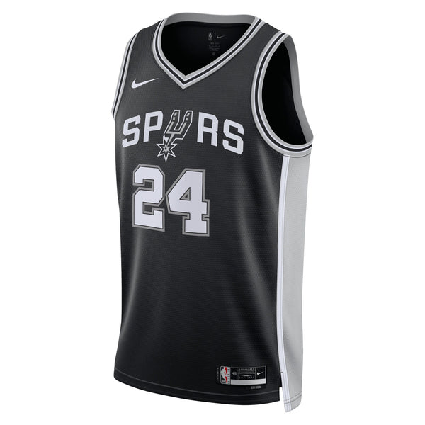 San Antonio Spurs Icon Edition Swingman Jersey - Black - Devin Vassell