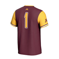 Minnesota Golden Gophers Softball Jersey, Maroon Fashion Sportswear Jersey Shirt, Lightweight Breathable Athletic Jersey, Casual Gift for Men