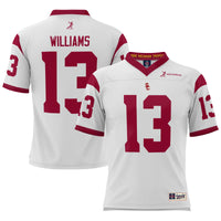 USC Trojans Football Jersey, White Lightweight Sportswear Jersey Shirt, Lightweight Breathable Athletic Jersey, Casual Gift for Men