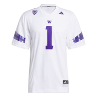 Washington Huskies Football Jersey, White Sportswear Jersey Shirt, Lightweight Breathable Athletic Jersey, Casual Gift for Men, Style 5226875