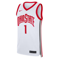 Ohio State Buckeyes Football Jersey, White Replica Home Sportswear Jersey Shirt, Lightweight Breathable Athletic Jersey, Casual Gift for Men