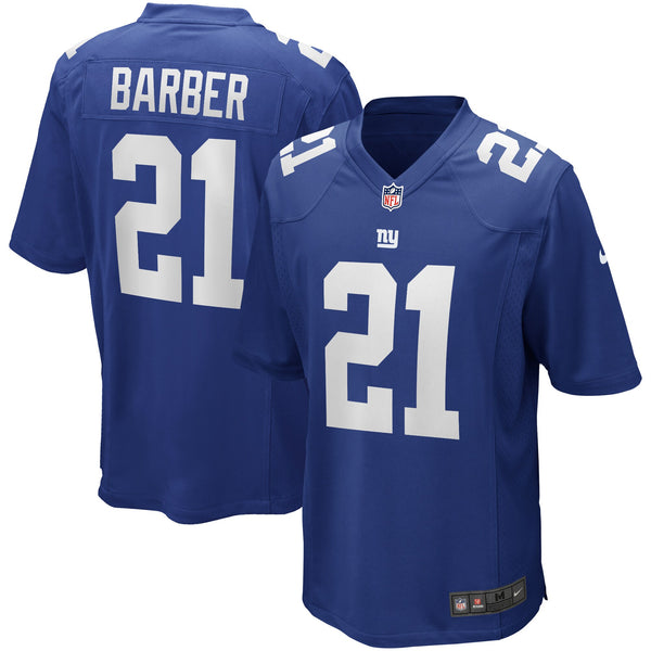 New York Giants Tiki Barber Royal Game Retired Player Jersey