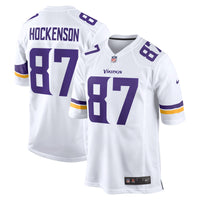Minnesota Vikings Football Jersey, White Game Sportswear Jersey Shirt, Lightweight Breathable Athletic Jersey, Casual Gift for Men
