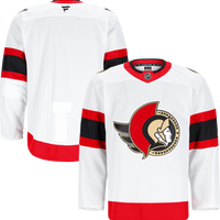 Ottawa Senators Hockey Jersey, White Authentic Away Sportswear Jersey Shirt, Long Sleeve Hockey Sweater Jersey, Casual Gift for Men