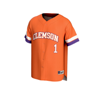 Clemson Tigers Baseball Jersey, Orange Sportswear Jersey Shirt, Lightweight Breathable Athletic Jersey, Casual Gift for Men, Style 202415309