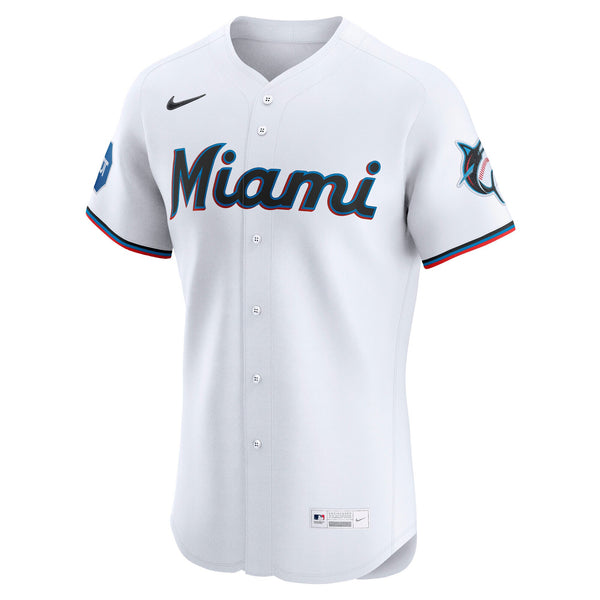Miami Marlins White Home Elite Jersey