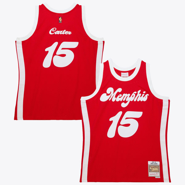 Memphis Grizzlies Vince Carter 2015 Hardwood Classics Authentic Jersey - Red