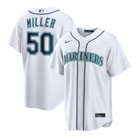 Bryce Miller Seattle Mariners Baseball Jersey, White Sportswear Jersey Shirt, Lightweight Breathable Athletic Jersey, Casual Gift for Men