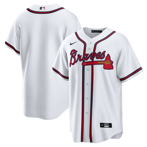 Atlanta Braves White Home Big & Tall Replica Jersey