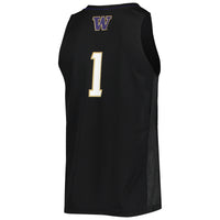 Washington Huskies Basketball Jersey, Black Swingman Sportswear Jersey Shirt, Sleeveless Athletic Tank Jersey, Casual Gift for Men