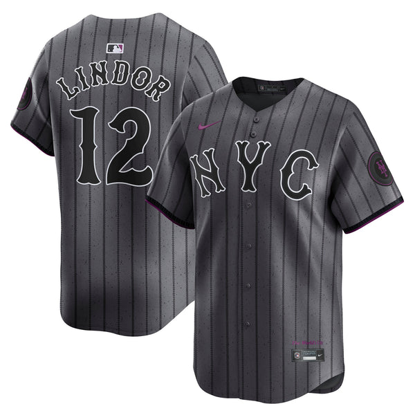 New York Mets Francisco Lindor Gray City Connect Limited Player Jersey