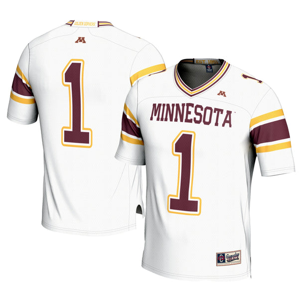 #1 Minnesota Golden Gophers Football Jersey – White