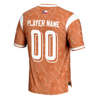 Texas Longhorns Football Jersey, Orange Sportswear Jersey Shirt, Lightweight Breathable Athletic Jersey, Casual Gift for Men, Style 201093846