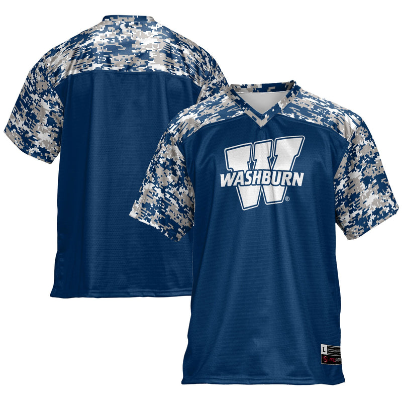 Washburn Ichabods Football Jersey, Blue Sportswear Jersey Shirt, Lightweight Breathable Athletic Jersey, Casual Gift for Men