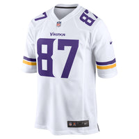 Minnesota Vikings Football Jersey, White Game Sportswear Jersey Shirt, Lightweight Breathable Athletic Jersey, Casual Gift for Men