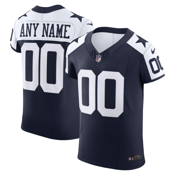 Dallas Cowboys Navy Elite Custom Jersey