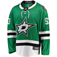 Wyatt Johnston Dallas Stars Hockey Jersey, Green Breakaway Home Sportswear Jersey Shirt, Long Sleeve Hockey Sweater Jersey, Casual Gift for Men