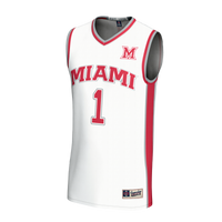 Miami University RedHawks Basketball Jersey, White Fashion Sportswear Jersey Shirt, Sleeveless Athletic Tank Jersey, Casual Gift for Men