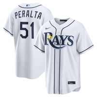 Freddy Peralta Tampa Bay Rays Baseball Jersey, White Sportswear Jersey Shirt, Lightweight Breathable Athletic Jersey, Casual Gift for Men