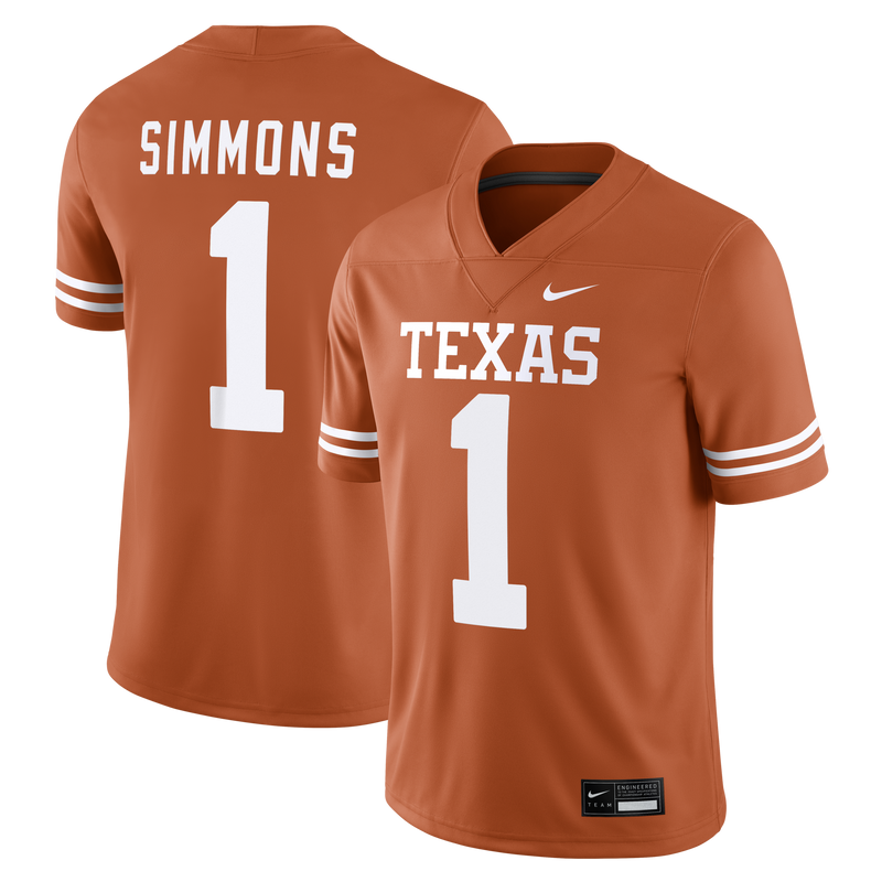 Texas Longhorns Football Jersey, Orange Sportswear Jersey Shirt, Lightweight Breathable Athletic Jersey, Casual Gift for Men, Style 204338180