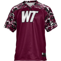 West Texas A&M Buffaloes Football Jersey, Maroon Sportswear Jersey Shirt, Lightweight Breathable Athletic Jersey, Casual Gift for Men