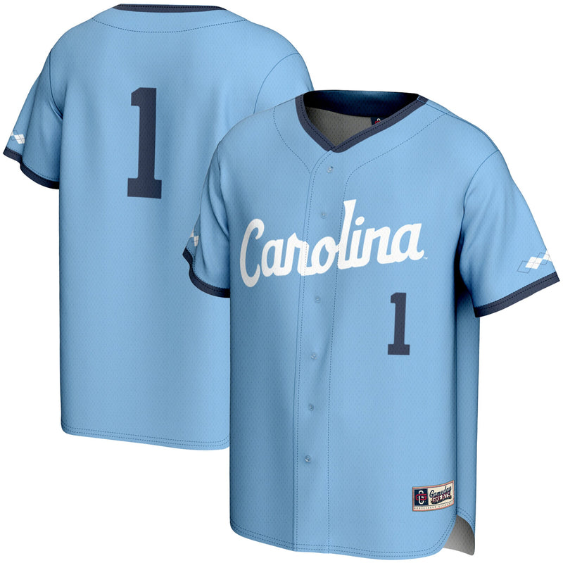 North Carolina Tar Heels Baseball Jersey, Sportswear Jersey Shirt, Lightweight Breathable Athletic Jersey, Casual Gift for Men, Style 201214746
