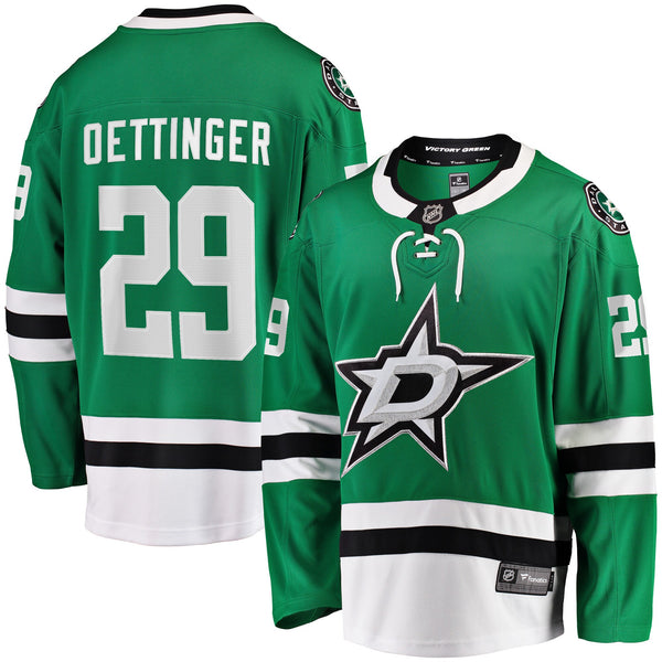 Dallas Stars Jake Oettinger Kelly Green Home Breakaway Player Jersey