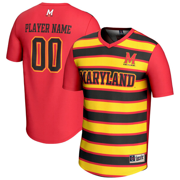 Maryland Terrapins Soccer NIL Pick-A-Player Fashion Jersey - Red