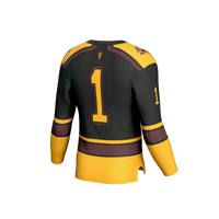 Arizona State Sun Devils Hockey Jersey, Black Fashion Sportswear Jersey Shirt, Long Sleeve Hockey Sweater Jersey, Casual Gift for Men