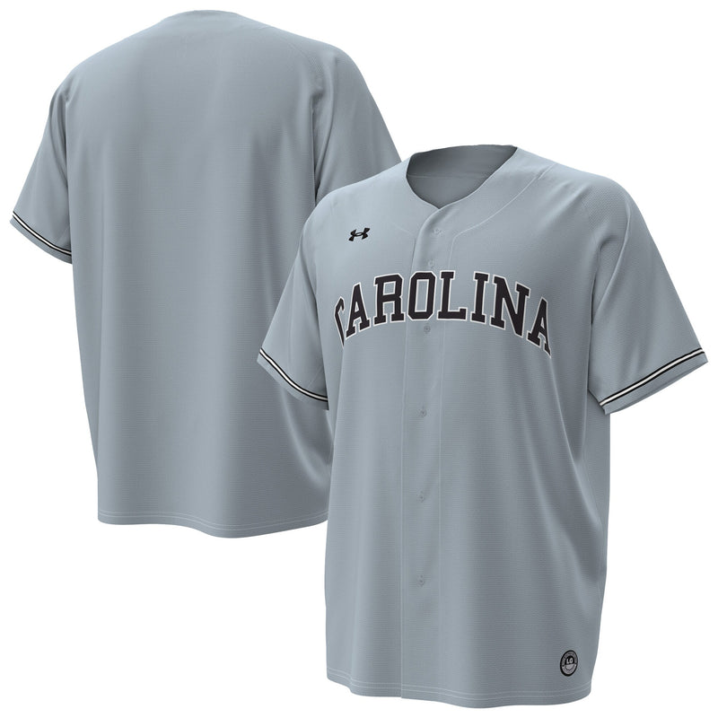 South Carolina Gamecocks Baseball Jersey, Gray Replica Sportswear Jersey Shirt, Lightweight Breathable Athletic Jersey, Casual Gift for Men