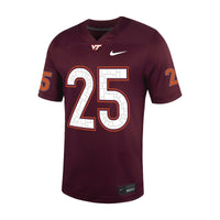 Virginia Tech Hokies Football Jersey, Sportswear Jersey Shirt, Lightweight Breathable Athletic Jersey, Casual Gift for Men, Style 201905500
