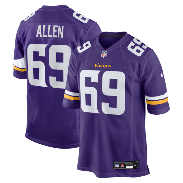 Minnesota Vikings Jared Allen Purple Retired Player Game Jersey