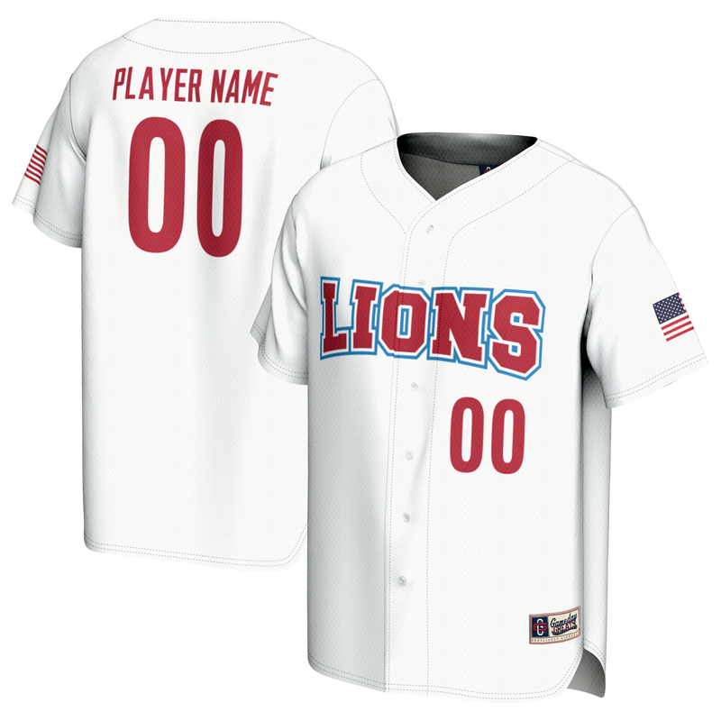 Loyola Marymount Lions Baseball Jersey, White Lightweight Sportswear Jersey Shirt, Lightweight Breathable Athletic Jersey, Casual Gift for Men