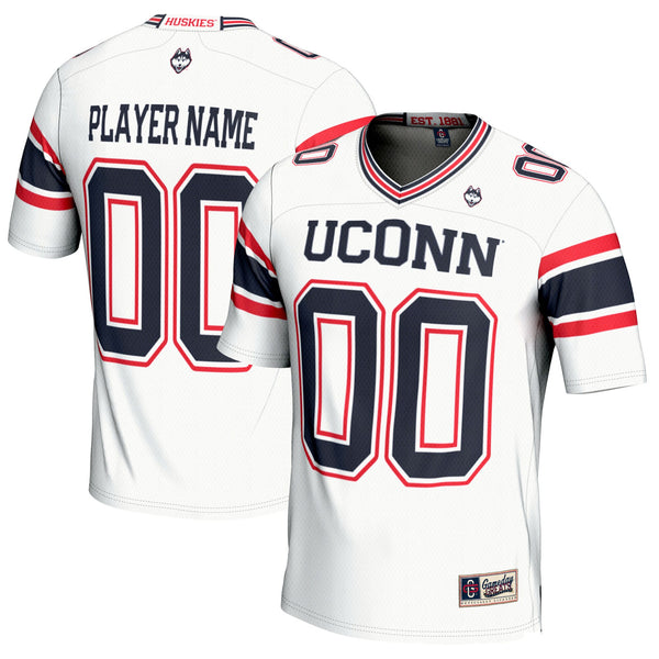 UConn Huskies NIL Pick-A-Player Football Jersey - White