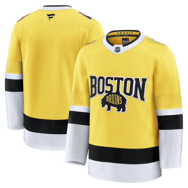 Boston Bruins Gold 2026 NHL Stadium Series Premium Custom Jersey