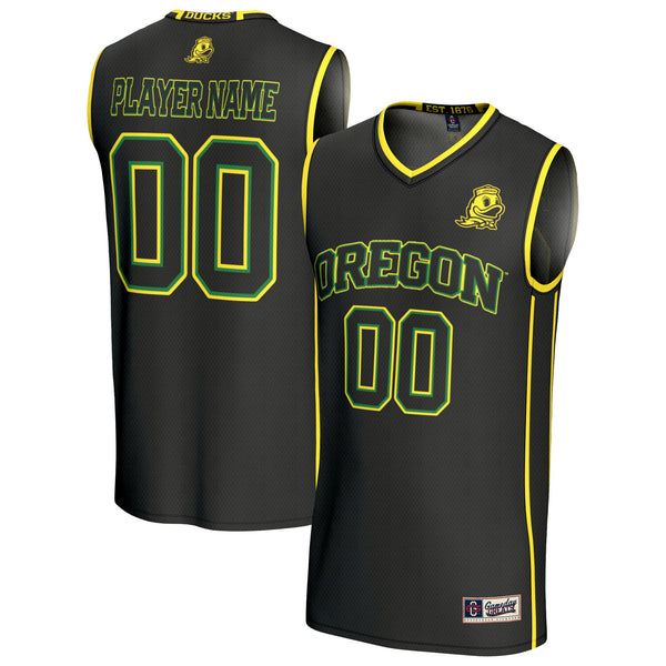 Oregon Ducks Lightweight Collegiate Basketball NIL Pick-A-Player Fashion Jersey - Black