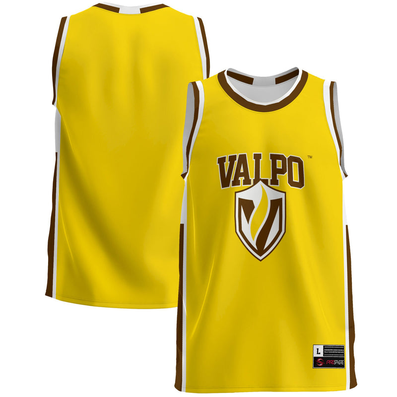 Valparaiso University Basketball Jersey, Gold Lightweight Sportswear Jersey Shirt, Sleeveless Athletic Tank Jersey, Casual Gift for Men