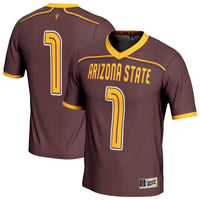 Arizona State Sun Devils Lacrosse Jersey, Maroon Fashion Sportswear Jersey Shirt, Lightweight Breathable Athletic Jersey, Casual Gift for Men