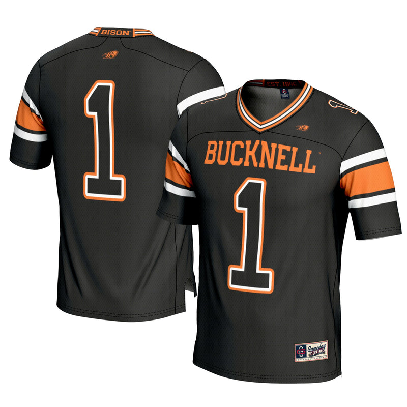 Bucknell Bison Football Jersey, Black Sportswear Jersey Shirt, Lightweight Breathable Athletic Jersey, Casual Gift for Men