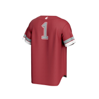 Washington State Cougars Baseball Jersey, Crimson Fashion Sportswear Jersey Shirt, Lightweight Breathable Athletic Jersey, Casual Gift for Men