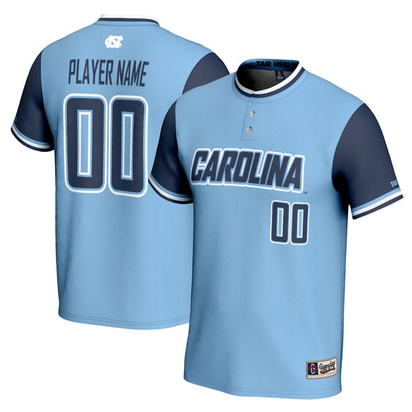 North Carolina Tar Heels NIL Pick-A-Player Softball Lightweight Jersey - Carolina Blue
