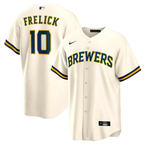 Milwaukee Brewers Sal Frelick Cream Home Replica Player Jersey