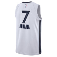 Santi Aldama Memphis Grizzlies Basketball Jersey, White Swingman Sportswear Jersey Shirt, Sleeveless Athletic Tank Jersey, Casual Gift for Men