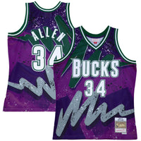 Ray Allen Milwaukee Bucks Basketball Jersey, Purple Swingman Sportswear Jersey Shirt, Sleeveless Athletic Tank Jersey, Casual Gift for Men